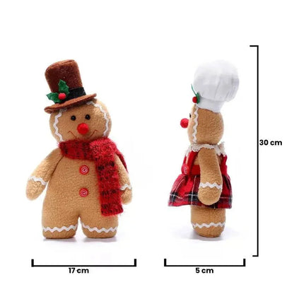 30cm Christmas Gingerbread Plush Decoration – view 4