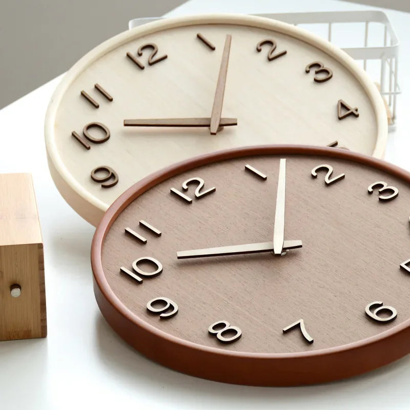 30cm Japanese Bamboo Silent Wall Clock – view 3