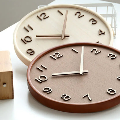 30cm Japanese Bamboo Silent Wall Clock – view 3