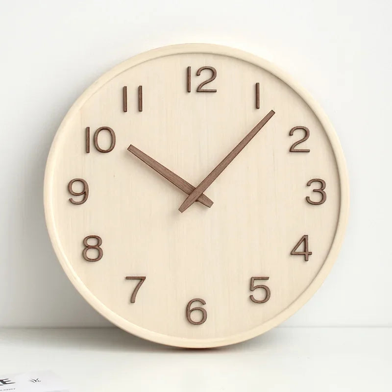 30cm Japanese Bamboo Silent Wall Clock – view 4