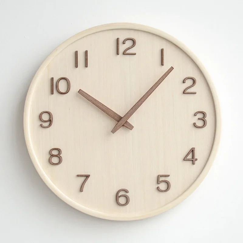 30cm Japanese Bamboo Silent Wall Clock – view 6