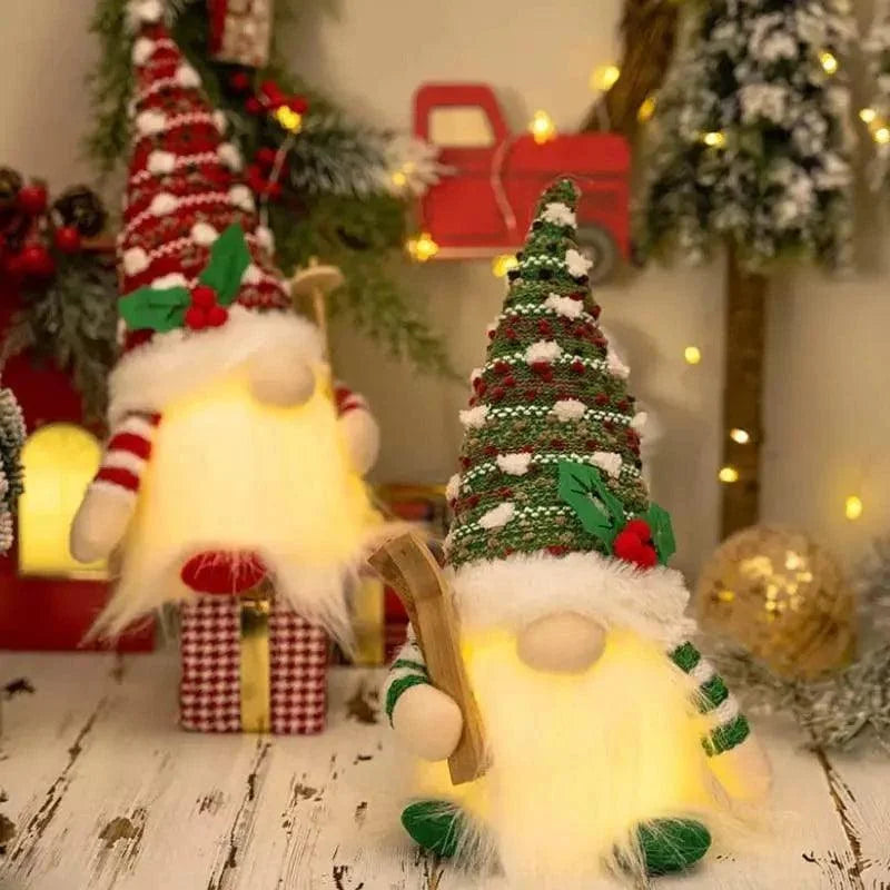 30cm Light-Up Christmas Gnome – Single or 2-Piece Set – view 5