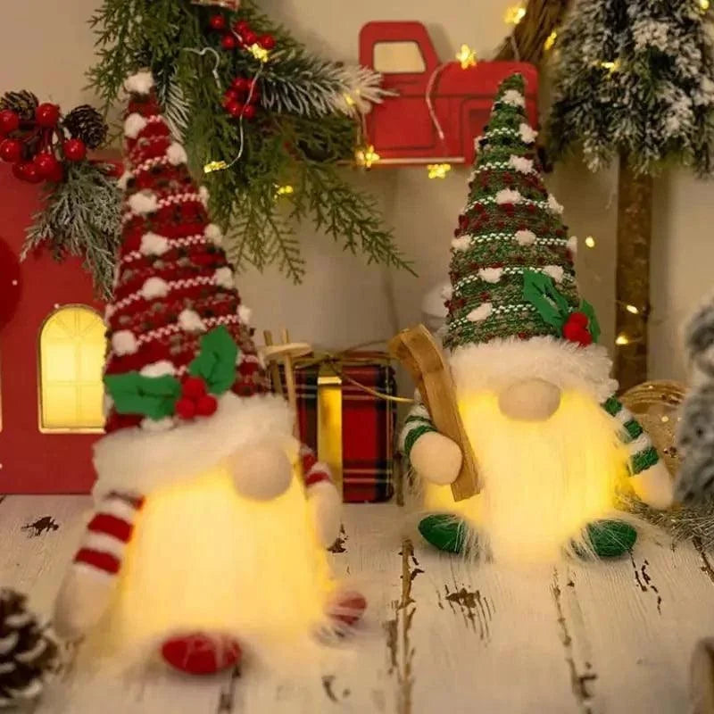 30cm Light-Up Christmas Gnome – Single or 2-Piece Set – view 13
