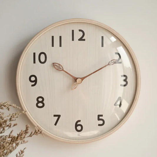 30cm Nordic Silent Wood Wall Clock