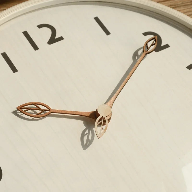 30cm Nordic Silent Wood Wall Clock – view 4