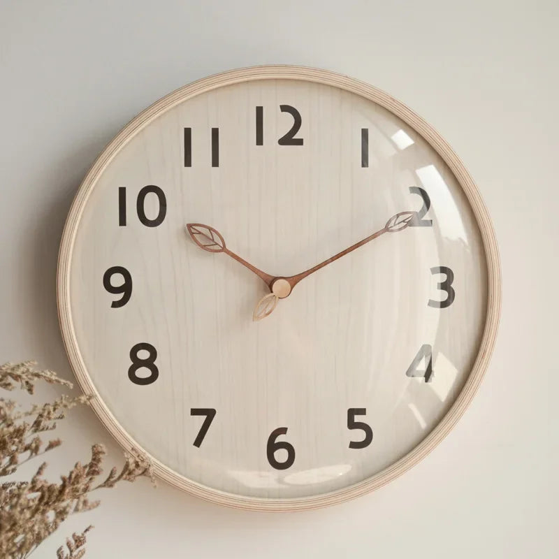 30cm Nordic Silent Wood Wall Clock – view 5