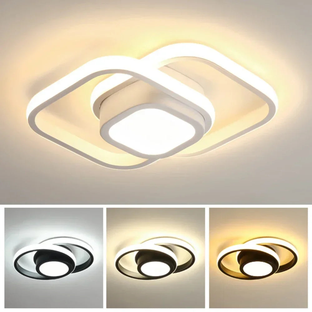 32W Dimmable LED Ceiling Light – Square or Round – view 2
