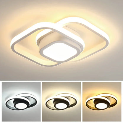 32W Dimmable LED Ceiling Light – Square or Round – view 2