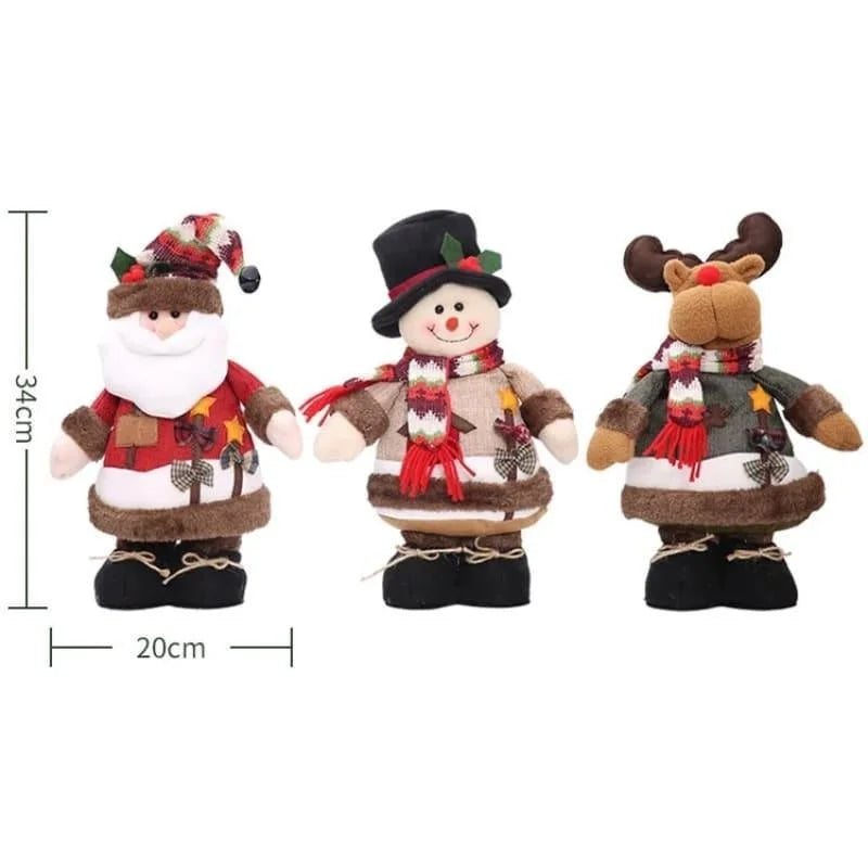 34cm Christmas Plush Figure – Santa, Snowman or Reindeer – view 8