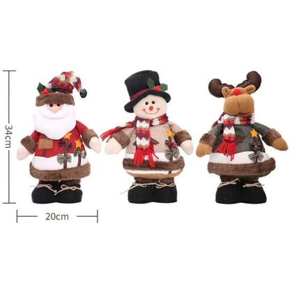 34cm Christmas Plush Figure – Santa, Snowman or Reindeer – view 8