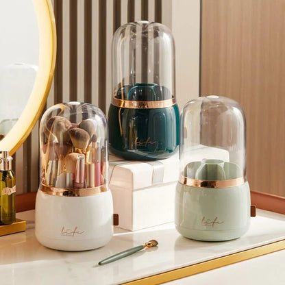 360-degree rotating makeup brush organiser – view 7