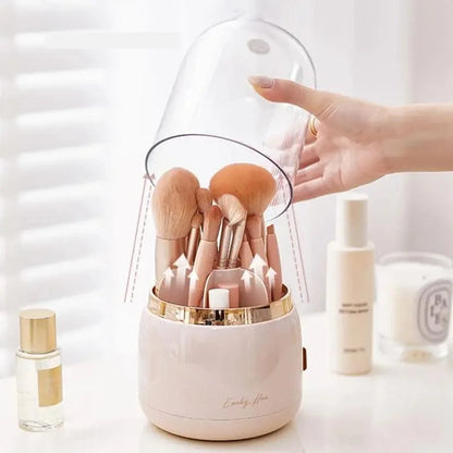 360-degree rotating makeup brush organiser – view 8