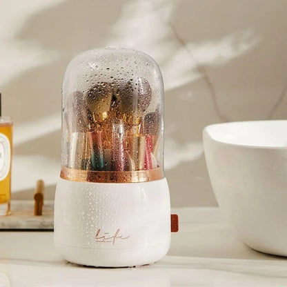 360-degree rotating makeup brush organiser – view 11