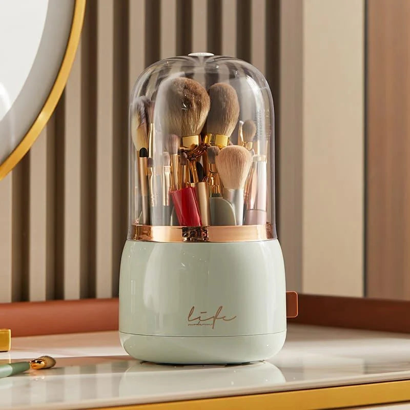 360-degree rotating makeup brush organiser – view 13