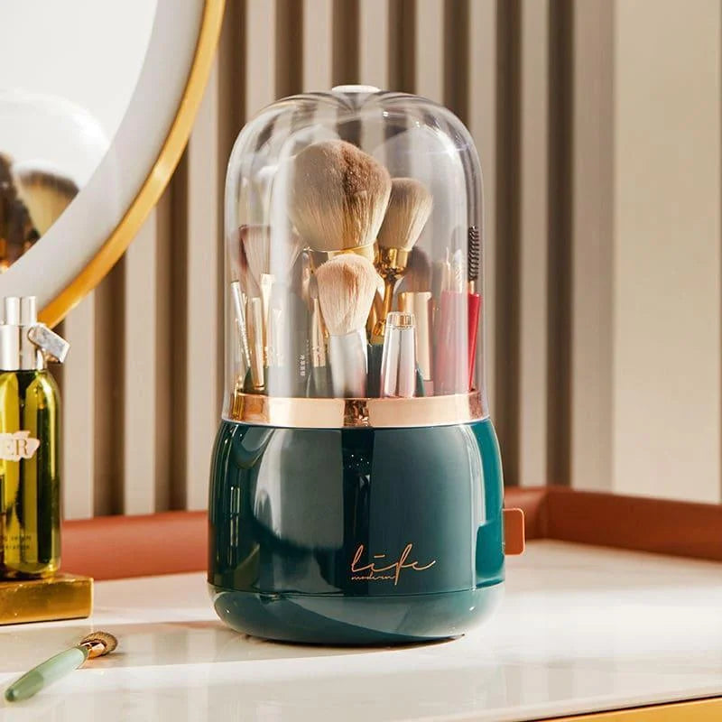 360-degree rotating makeup brush organiser – view 14