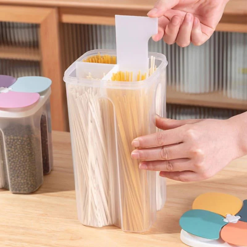 4-compartment cereal and dry food dispenser – view 3