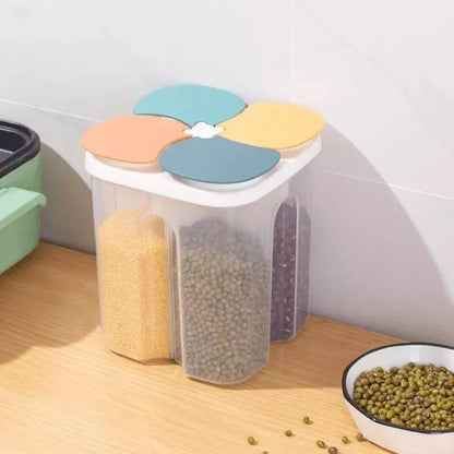 4-compartment cereal and dry food dispenser – view 4