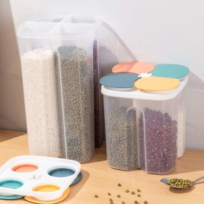 4-compartment cereal and dry food dispenser – view 5