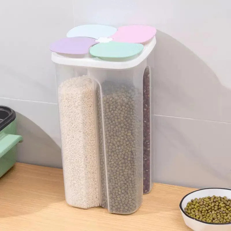 4-compartment cereal and dry food dispenser – view 8