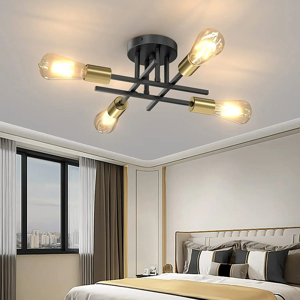 4-Light Sputnik Ceiling Light – view 2