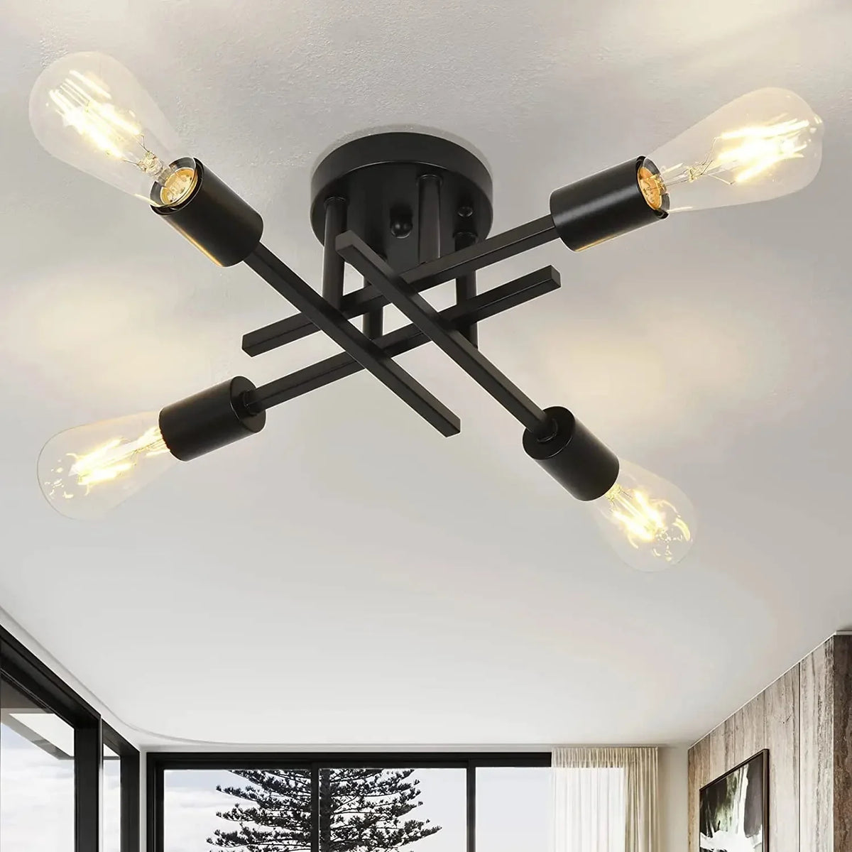 4-Light Sputnik Ceiling Light – view 4