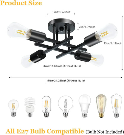 4-Light Sputnik Ceiling Light – view 8