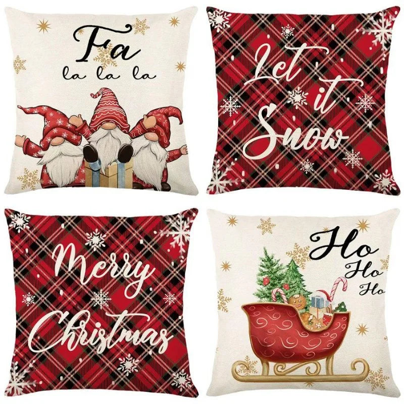 4-Piece Christmas Cushion Cover Set – 45 × 45cm – view 3