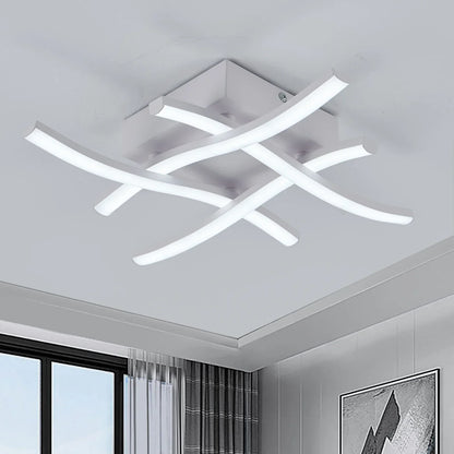 40cm Curved Ceiling Light – Black or White – view 6