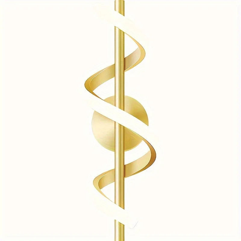 40cm Spiral LED Wall Light – White or Gold – view 6
