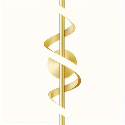 40cm Spiral LED Wall Light – White or Gold – view 6