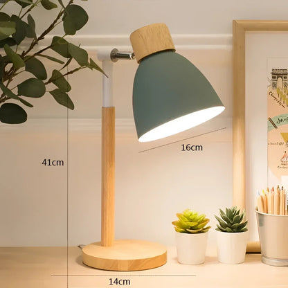 41cm Adjustable Wood & Iron Table Lamp – view 7