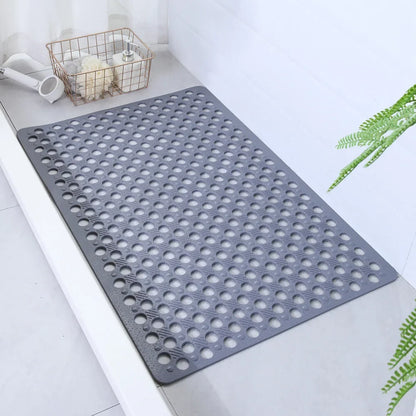 43×75cm PVC Suction-Cup Drainage Bath Mat