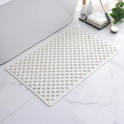 43×75cm PVC Suction-Cup Drainage Bath Mat – view 10