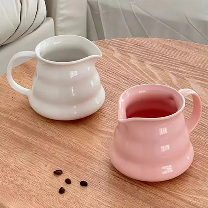450ml Ceramic Coffee Pot with Wide Handle
