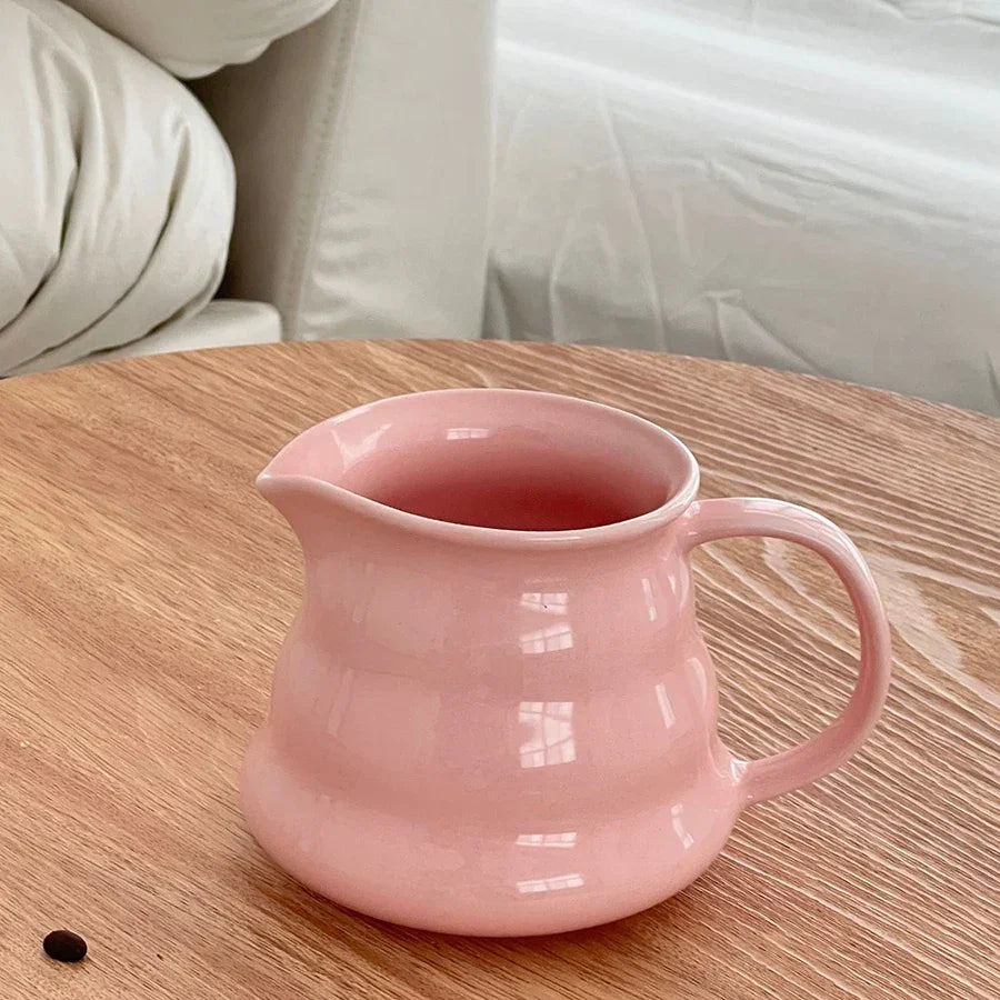 450ml Ceramic Coffee Pot with Wide Handle – view 3