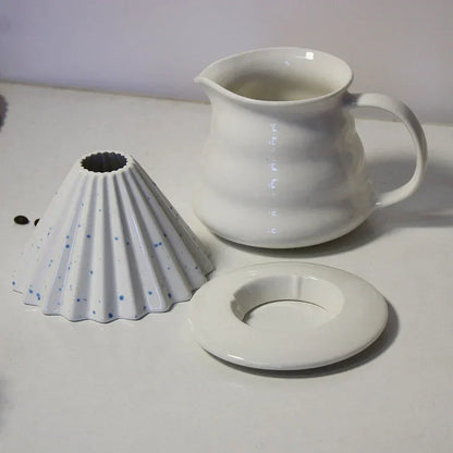 450ml Ceramic Coffee Pot with Wide Handle – view 5