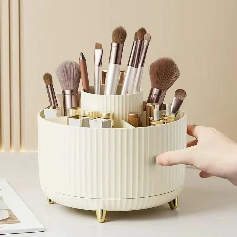 360° Rotating 5-Compartment Makeup Organiser