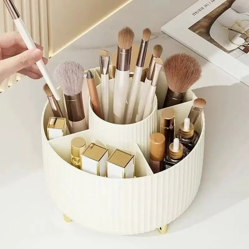 360° Rotating 5-Compartment Makeup Organiser – view 2