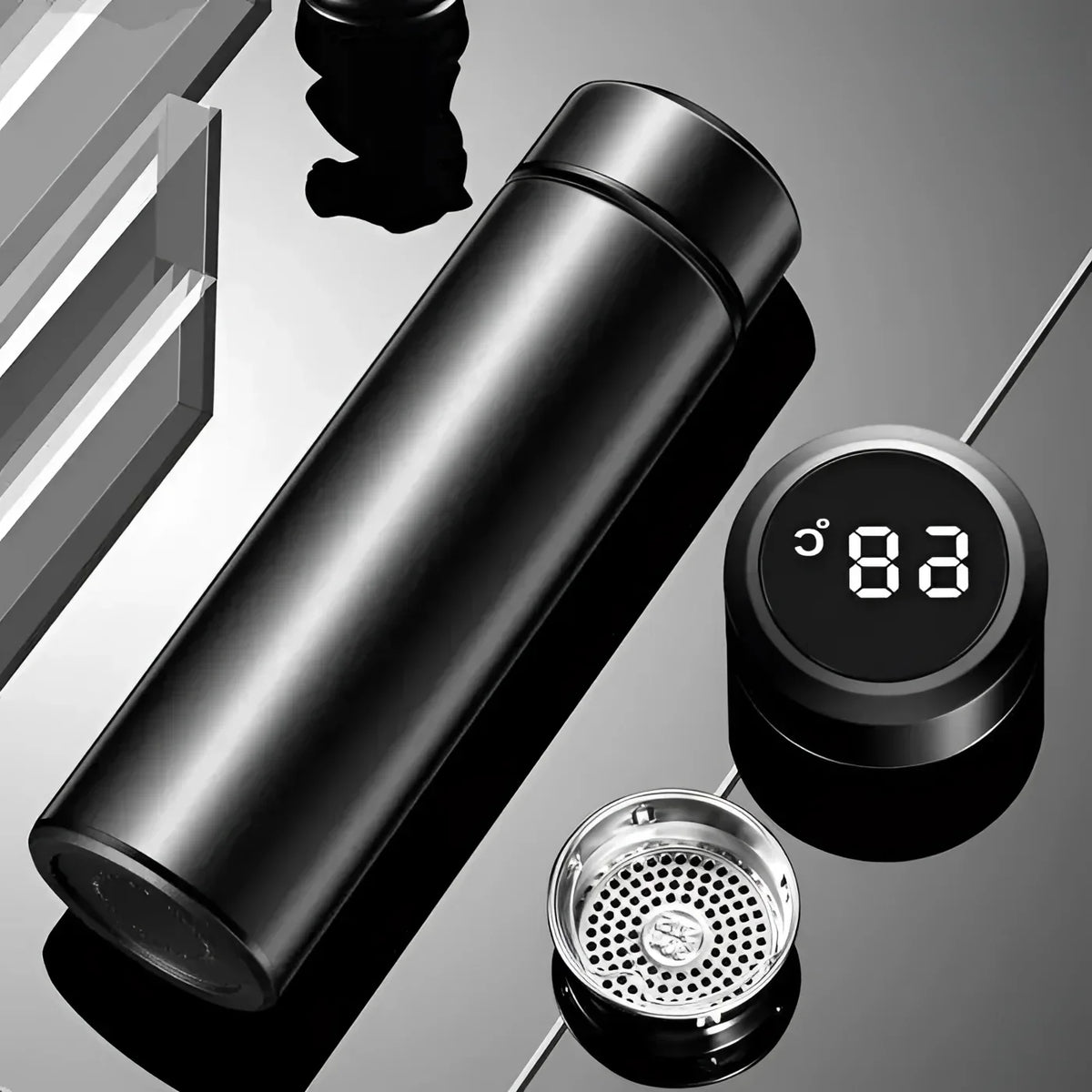 500ml Stainless Steel Thermal Bottle with Digital Temperature Display – view 7