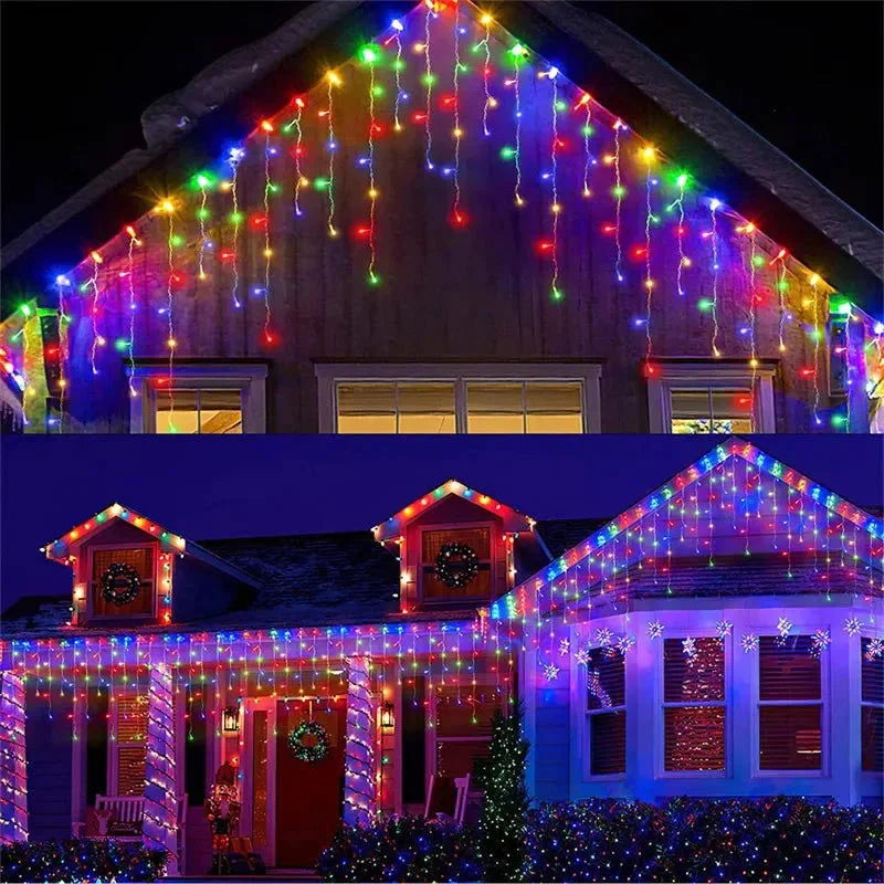 5m Christmas Curtain String Lights – 96 LEDs – view 3