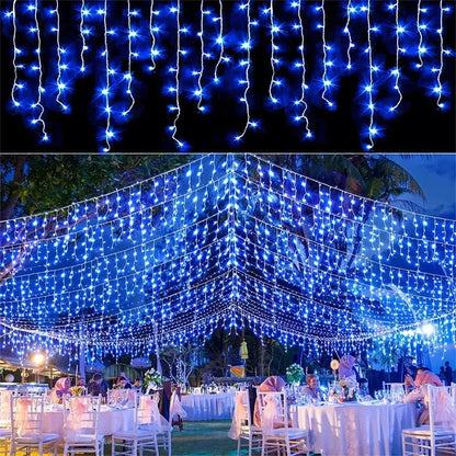 5m Christmas Curtain String Lights – 96 LEDs – view 4
