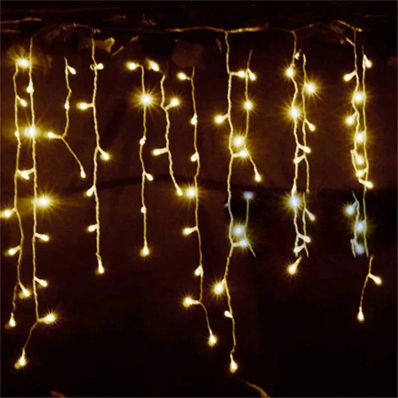 5m Christmas Curtain String Lights – 96 LEDs – view 5