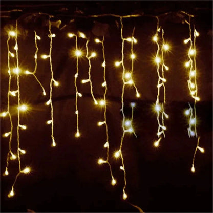5m Christmas Curtain String Lights – 96 LEDs – view 5