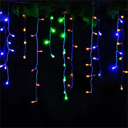 5m Christmas Curtain String Lights – 96 LEDs – view 7