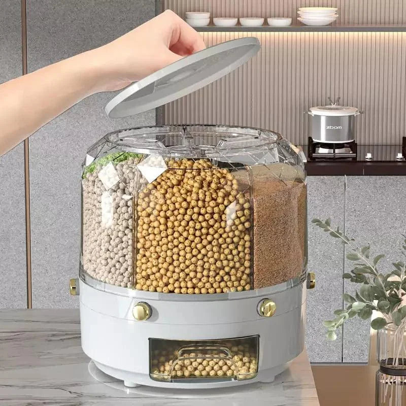 6-compartment rotating cereal dispenser – view 5