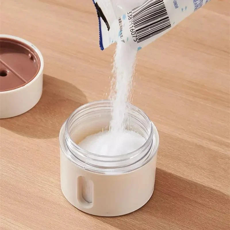 6-piece magnetic wall-mounted spice jar set – view 4