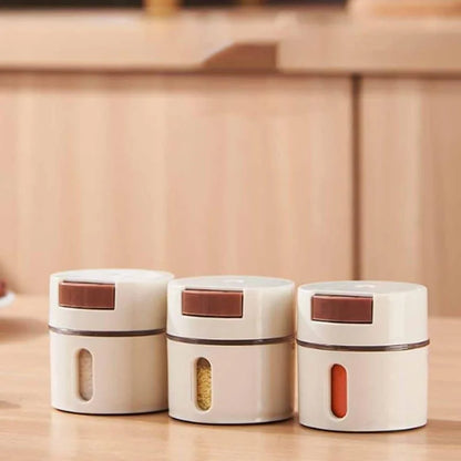6-piece magnetic wall-mounted spice jar set – view 5