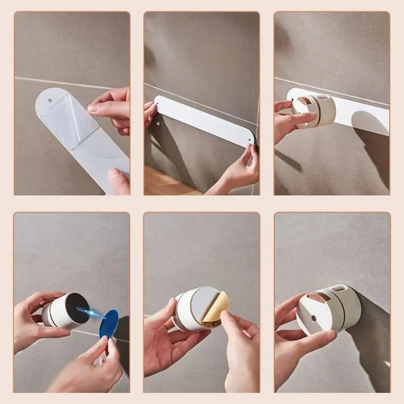 6-piece magnetic wall-mounted spice jar set – view 9