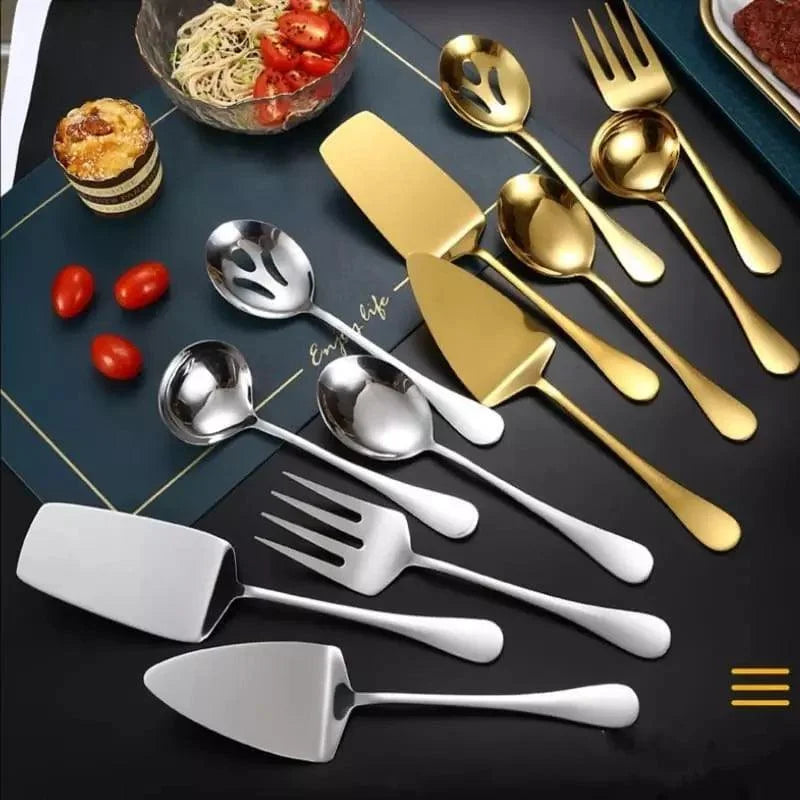 6-piece stainless steel kitchen utensil set – view 2