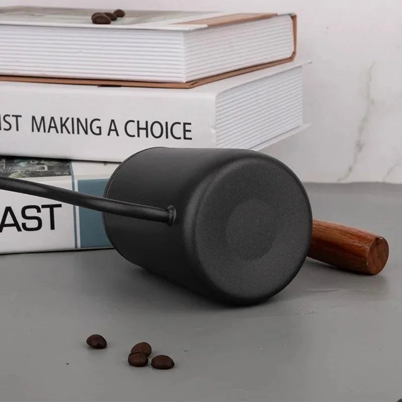 600ml Stainless Steel Gooseneck Kettle with Walnut Handle – view 2